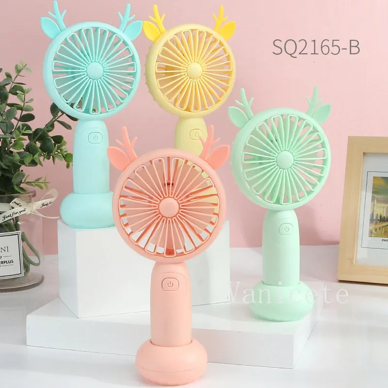 PARTY FAVER CONCHARGEABLE HAND HANDE MINI FAN USB Office Outdoor Small Electric Fans Portable Travel Appliances Air Cooler T9I002266