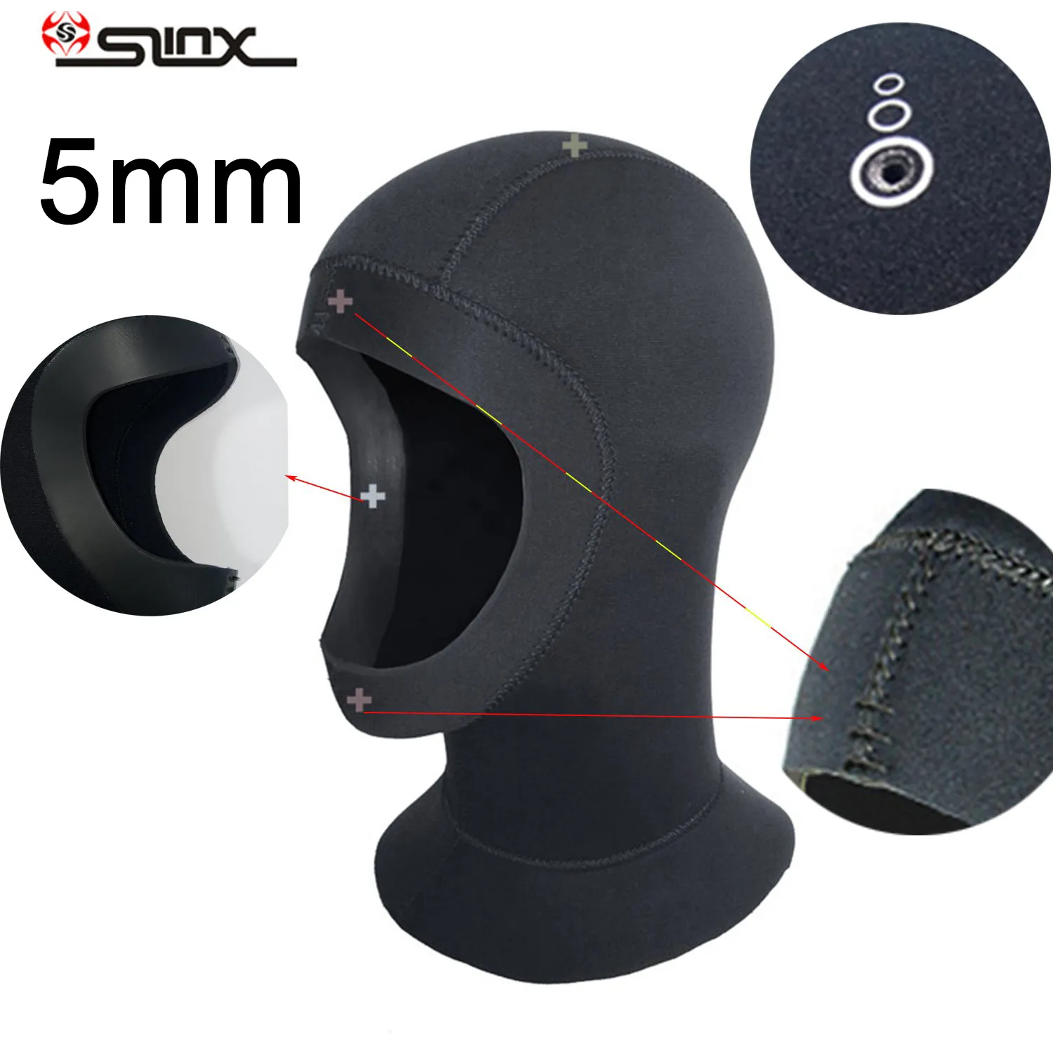 Capas de natação 1pc Slinx 5mm Neoprene Capuz de capuz para mergulho Mergulhar água fria Mergulhar Cap esportes à prova d'água Manking Brand 230320