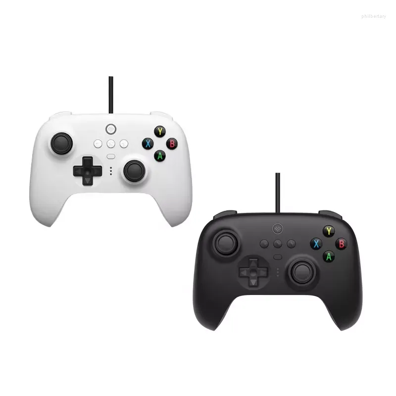 Controladores de jogo 8bitdo controlador com fio joystick para switch steam pc Android gamepad Handle Control