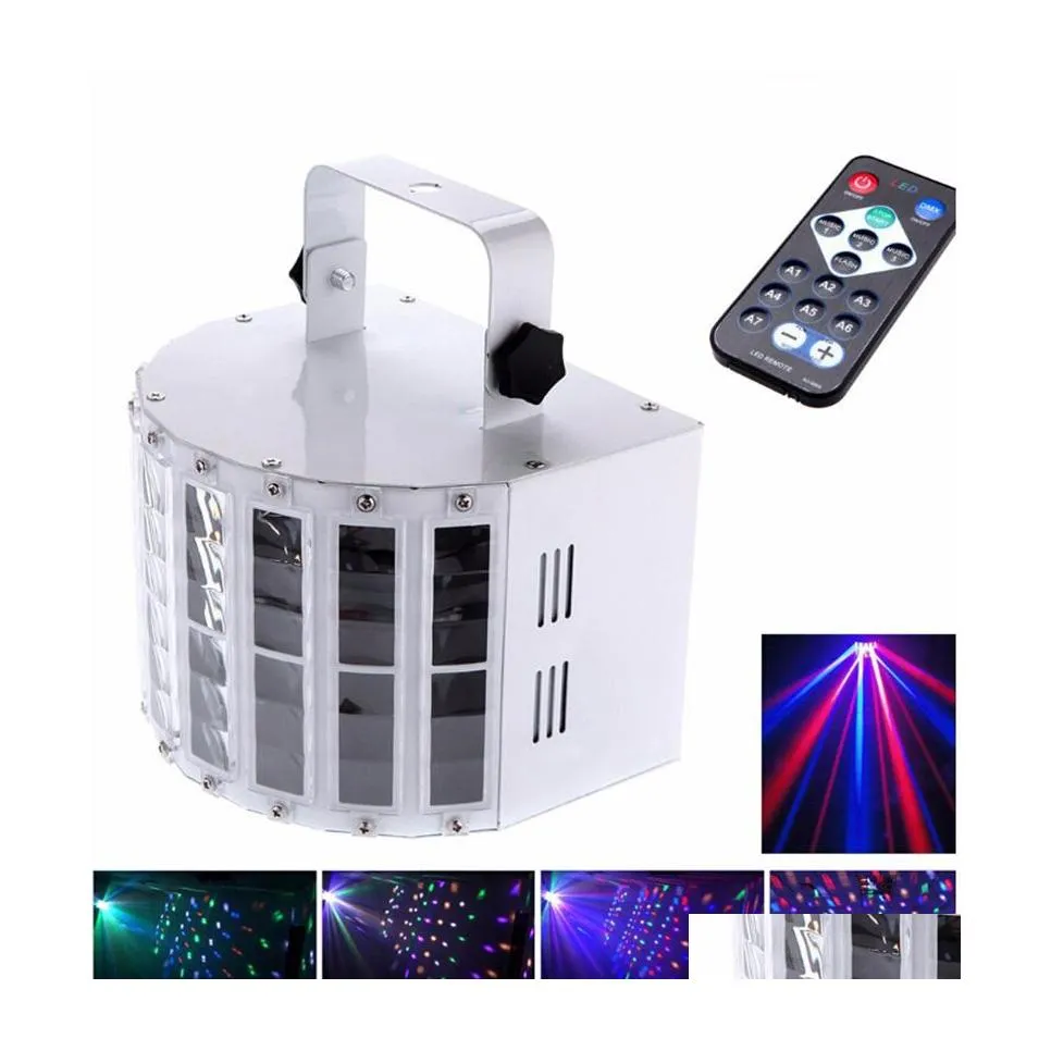 Эффект светодиодного эффекта. Эффект бабочка Light 6 Channel RGBW DMX512 Освещение Voiceactivated Matic Control Laser Projector DJ KTV DEL DEL DHFB7