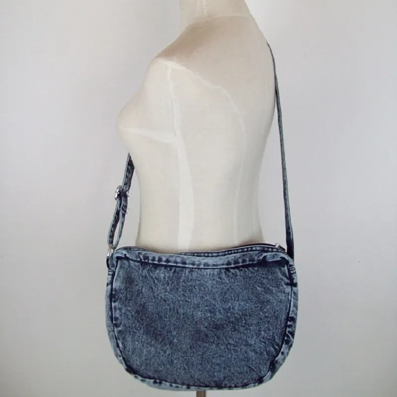 Torby wieczorowe modne dżinsy vintage hobos proste dżinsowe ręce crossbody mesager torebka na ramię carteira bolsa feminina 230320
