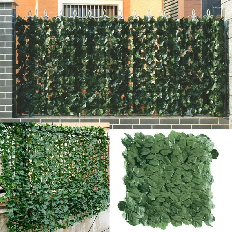 Decorative Flowers 1 3M Artificial Privacy Fence Screen Faux Ivy Leaf Screening Hedge For Outdoor Indoor Decor Garden Backyard Patio