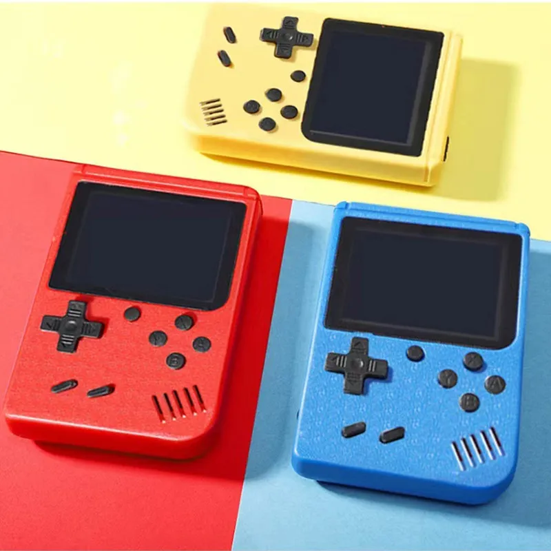 Retro draagbare game spelers mini handheld videogame console 8-bit 3.0 inch kleur lcd kinderen kleurspel speler ingebouwde 400 games av output dhl