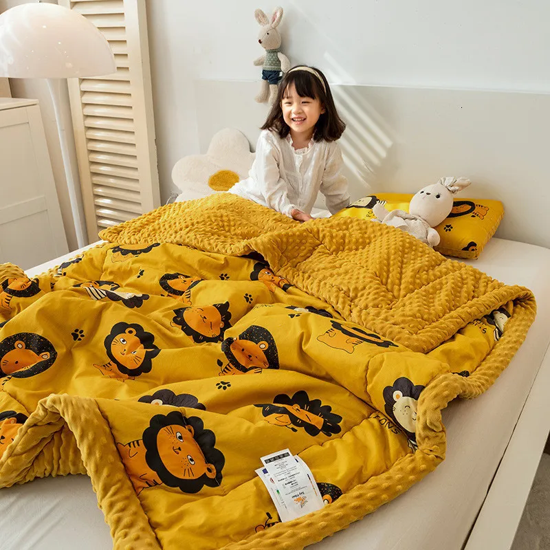 Blankets Cute Animal Blanket For Kids Soft Fluffy Winter Blankets