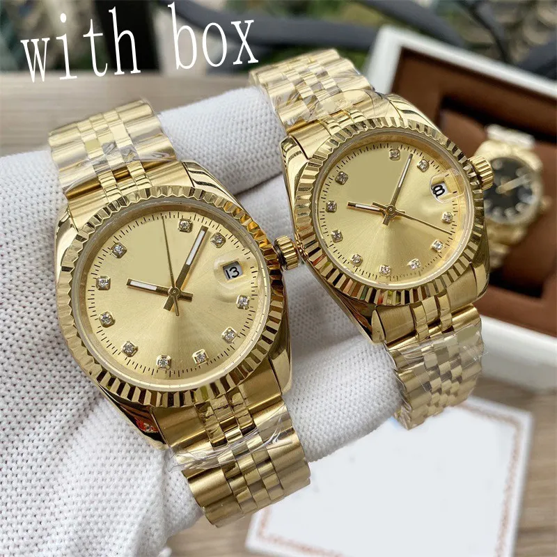 Womens Watch Mechanical Automatic Designer matchar full rostfritt stål rosa tjej lysande Montre de Luxe 36/41mm Datejust Moissanite Watch Luminous SB003 C23