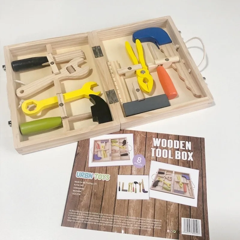 Tools Workshop 8-Piece Toddler Carpenter Repair Tool Set Toy, Realistic ...