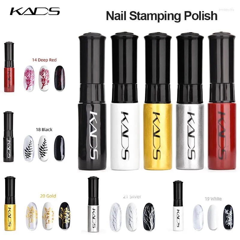 Nagellak 10 ml stempelen 5 -stks kleurrijke kunstplaat postzegel olie sjabloon gel nagels lak decoraties