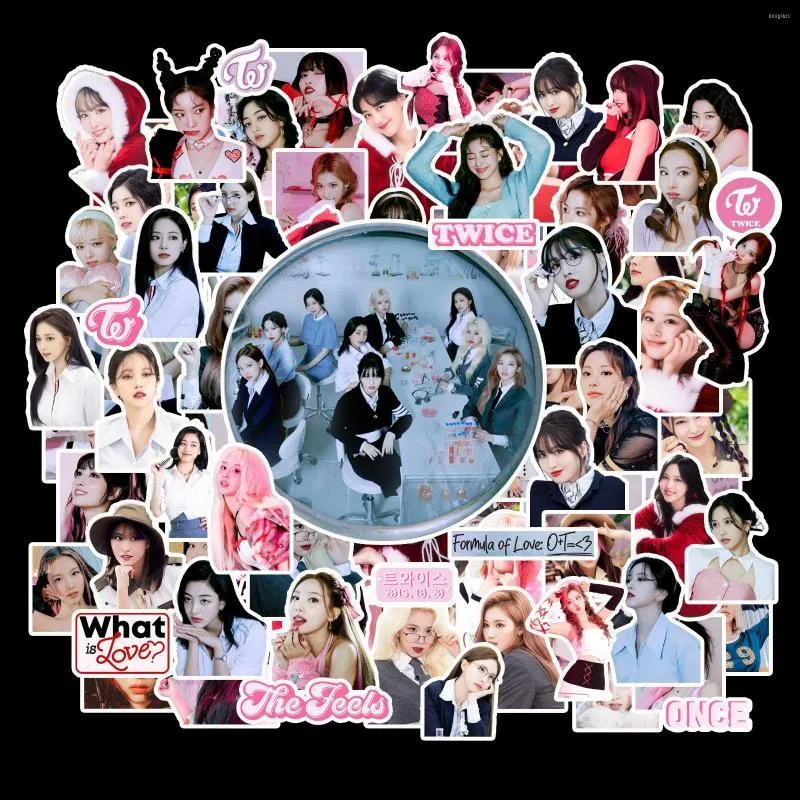 Stickers muraux 55 pièces Kpop DEUX FOIS Filles Lomo Carte Formule D'amour Cartes Postales Po Pocards De Haute Qualité Pour Les Fans Cadeau