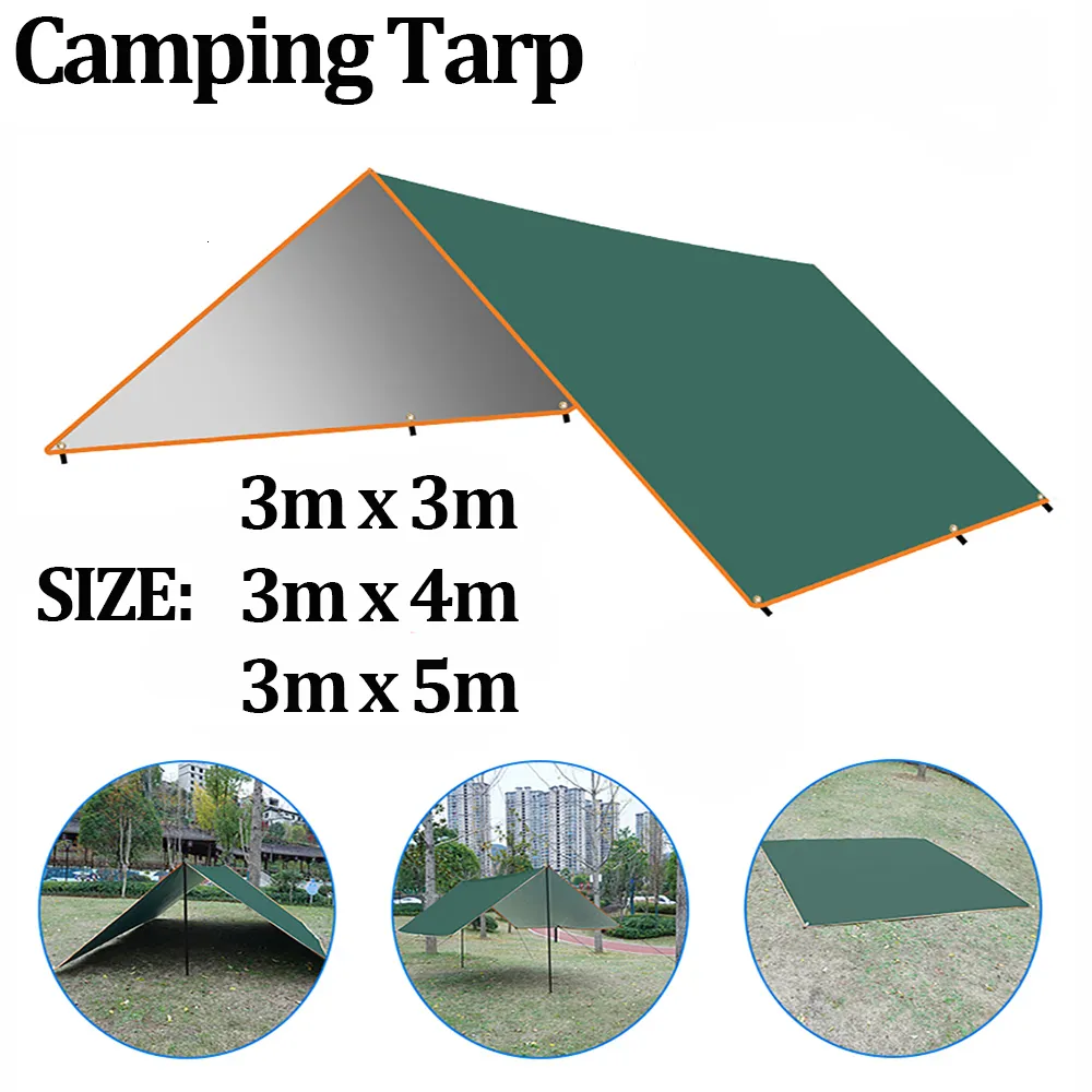 Zelte und Unterstände, Outdoor-Camping-Plane, Camping-Plane, Markise, leicht, UV-beständig und PU, 3000 mm wasserdicht, regensichere Plane, Unterstand 230320