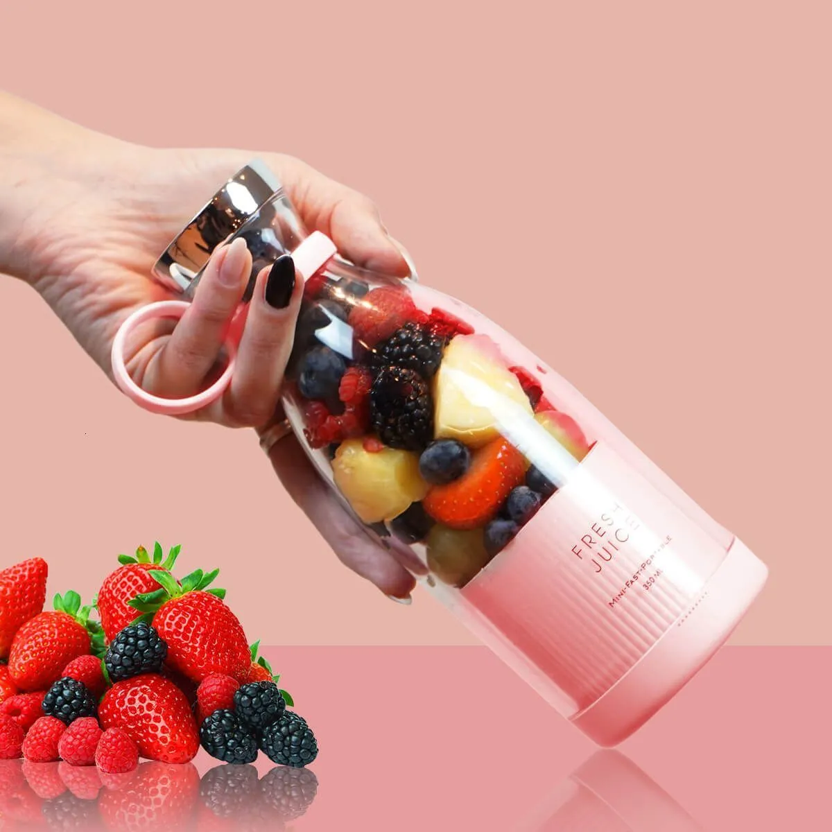 Fruits Légumes Outils Portable Mélangeur Électrique Bouteille Milkshake Juicer Sans Fil USB Charge Mini Mélangeur De Jus Frais Smoothie Drop 230320