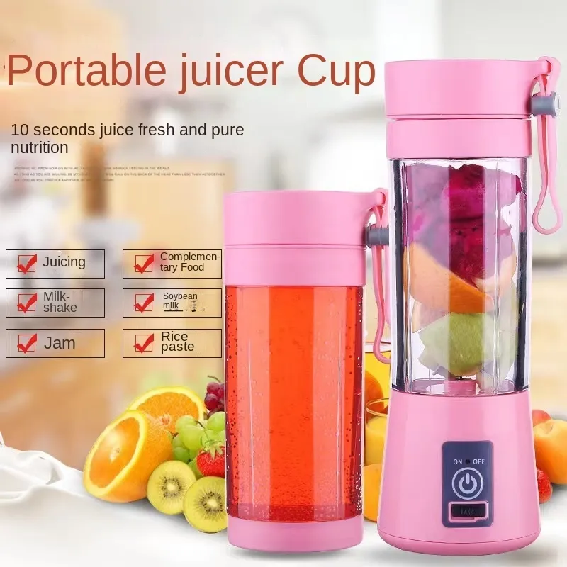 Fruits Légumes Outils Mélangeurs Portables pour Cuisine Mini Mélangeurs Électriques Petit Jus Frais Tasse Smoothie Bouteille Beauté Main Centrifugeuse Rechargeable 230320