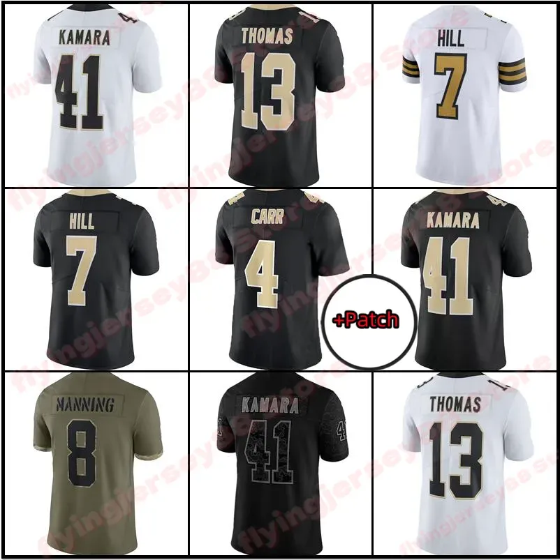 Mejor Precio En A Granel Custom 4 Derek Carr Alvin Kamara Football Jersey Chris Olave Tyrann