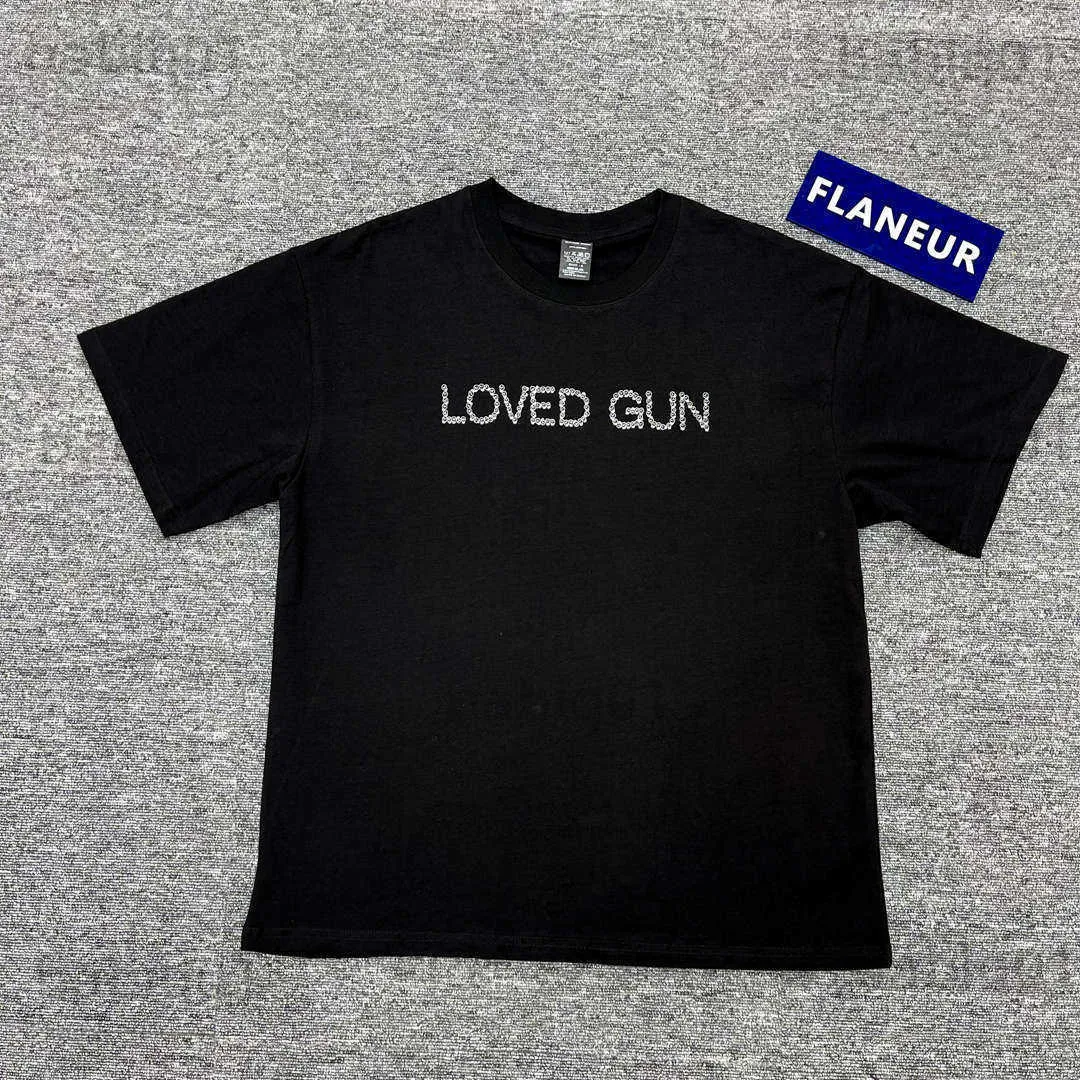 Men's T-Shirts New Novelty 2022 Men Number Nine Loved Gun T Shirts T-Shirt Hip Hop Skateboard Street Cotton T-Shirts Tee Top US size BG89 T230321