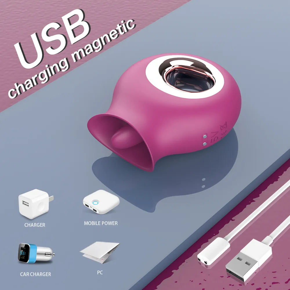 Realistic Tongue Licking Vibrator And G-spot Clit Stimulator_voghion.com