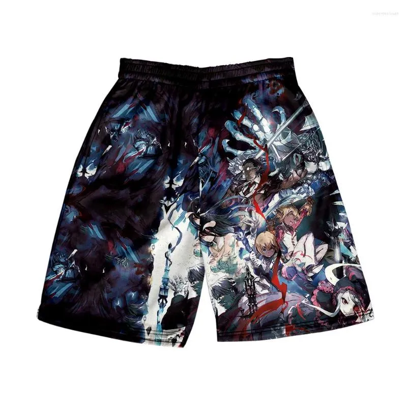 Heren shorts Overlord Seizoen 4 Merch Summer Women/Men Elastische taille Streetwear Kawaii Beach Anime Pants