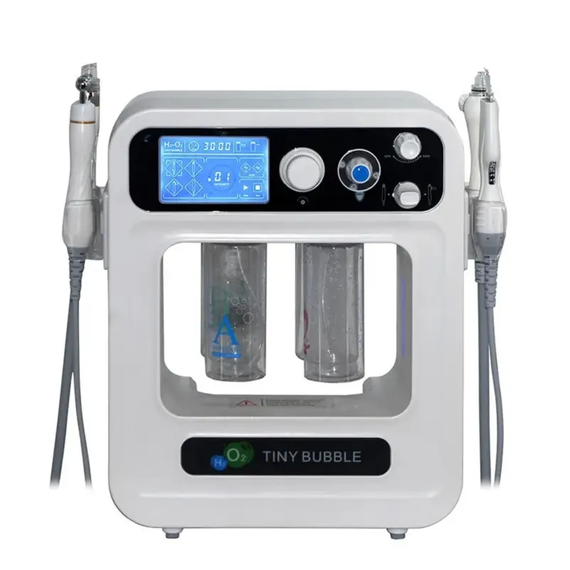 Hydro vattenpenna exfolierar skrubber Aqua Peel Oxygen Jet RF Oxygen Machine Blackhead Borttagningsenhet Porrengöringshud