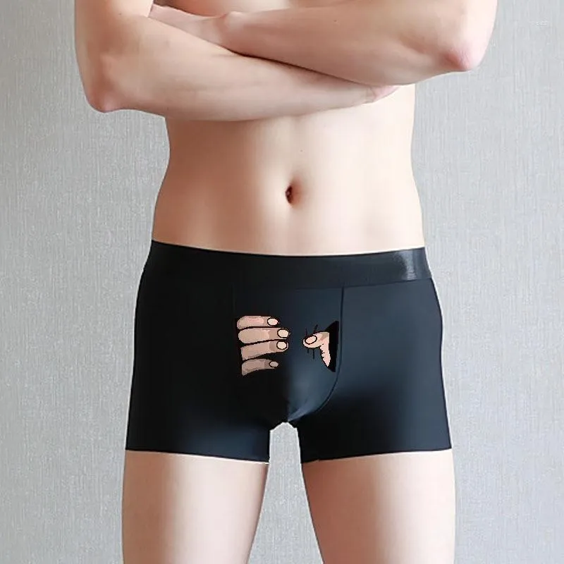 Unterhosen Mode Kreative Lustige Männer Boxer Briefs Mann Persönlichkeit Druck Unterhose Boxershorts Cartoon Atmungsaktive Sexy Höschen