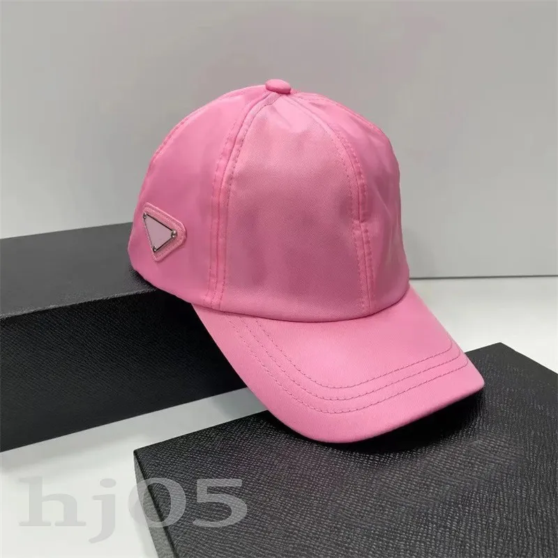 Multisize designer hat comfortable leisure baseball cap spring wind proof traveling street shopping metal triangular men womens fitted hat re nylon PJ051 C23