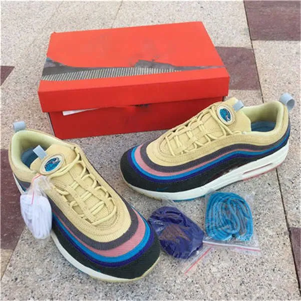 Designer Shoes Running Sean Wotherspoon x 1/97 VF SW Lemon Corduroy Rainbow Sneakers Original