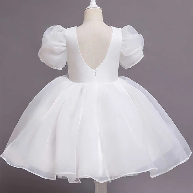 Mädchenkleider Mädchen Blumenkleid Kinder Bridemaid Brautkleider für Kinder Weiße Erstkommunion Ballkleider Elegante Mädchen Boutique Partykleidung