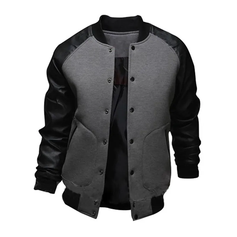 Męskie kurtki jesienne płaszcz z kurtką Man Casual Hip Hop Baseball Jacket Men Mash Masher Streetwear Patchwork Jacket Men Chaqueta Hombre 230321