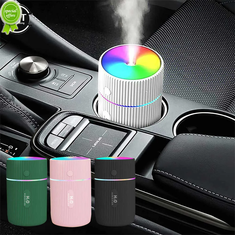 Upgrade Mini Car Air Humidifier Portable Air Freshener With LED Night Light 2 Modes USB Power Oil Diffuser For Car Interior Accessories