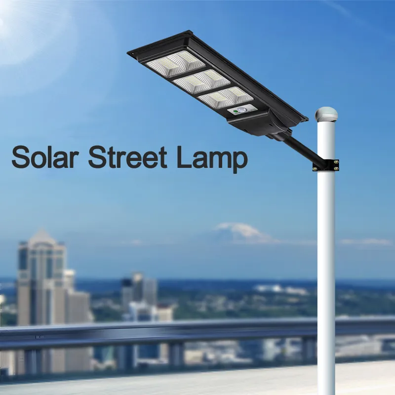 Indução LED Solar Solar Street Luz solar Lâmpada de parede de energia Led Led Luzes de inundação de segurança Controle remoto para estacionamentos para o tribunal Lotes Usalight