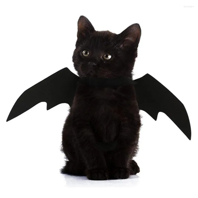 Cat Costumes Bat Wing Pet Cosplay Apparel Justerbara Holiday Wings plagg Mystiska fladdermöss Dekorförsörjning