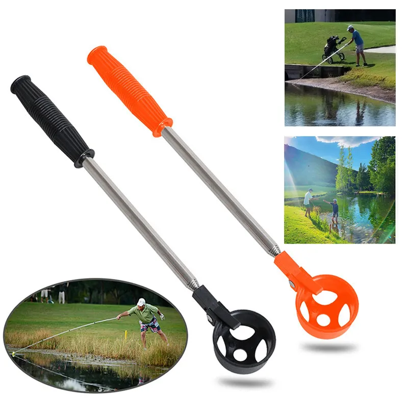 Other Golf Products Telescopic Ball Retriever Pick Up Tools Retracted Automatic Locking Scoop er Catcher 230321