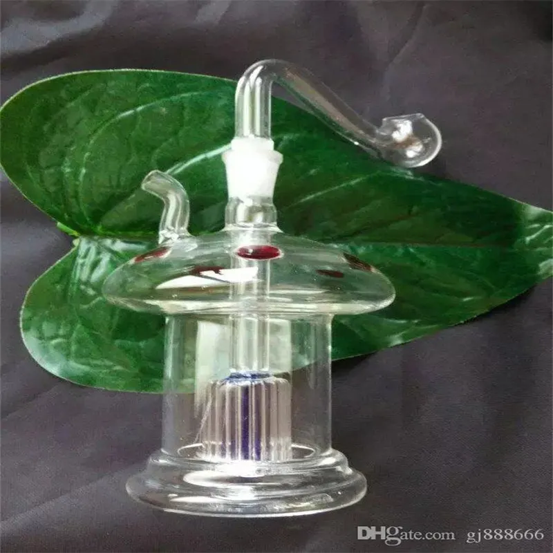 Hopahs filter vattenkrok glas glas bongs tillbehör glas rökrör färgglada mini multi-färg