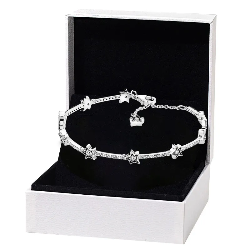 Celestial Stars Link armband voor Pandora authentieke sterling zilveren handketen bruiloft sieraden voor vrouwen vriendin geschenkontwerper armbanden met originele doos