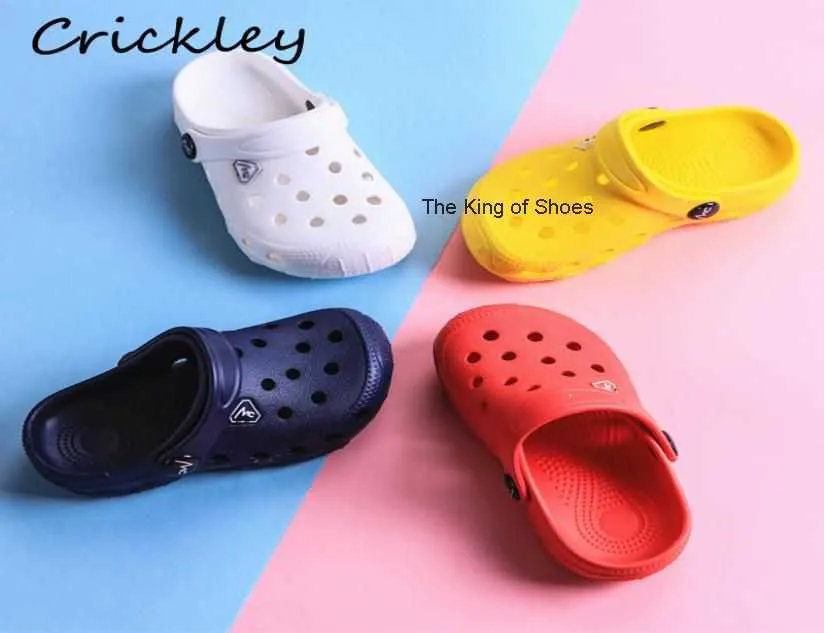 Zomer Kinderen Croc Schoenen Voor Jongens Meisjes Massief Licht