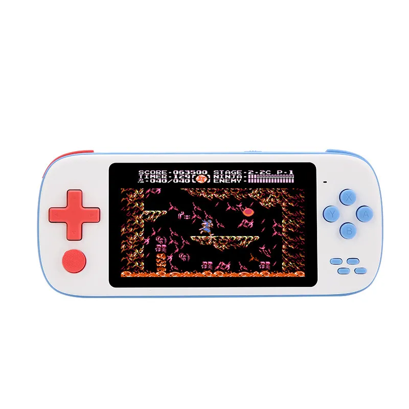 Lettore di giochi retrò multifunzionale Console di gioco portatile con schermo IPS HD da 4,3 pollici in grado di memorizzare 6800 giochi Mini lettori di videogiochi tascabili portatili Uscita AV