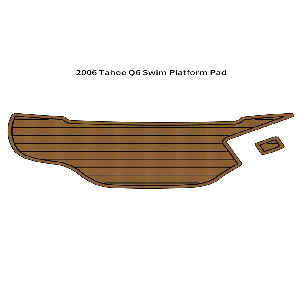 2006 Tahoe Q6 Swim Platform Boat EVA Faux Foam Teak Deck Floor Pad Flooring Mat Auto Backing Ahesive SeaDek Gatorstep Style Floor