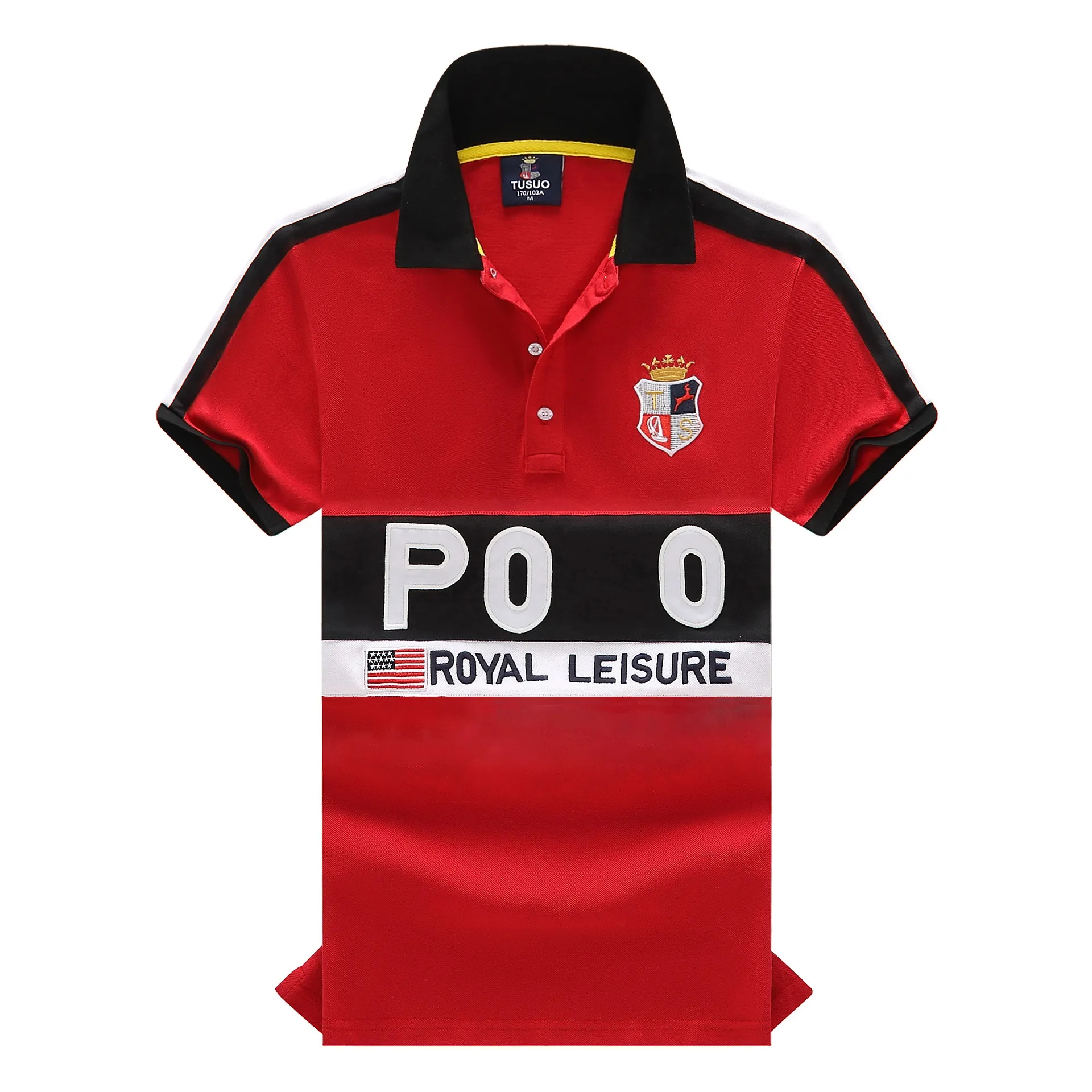 beni di lusso Polo Camicia da uomo Estate e autunno Colletto in puro cotone Colletto da polo Colletto britannico Mezza manica Logo ricamato Versione coreana da uomo S-6XL