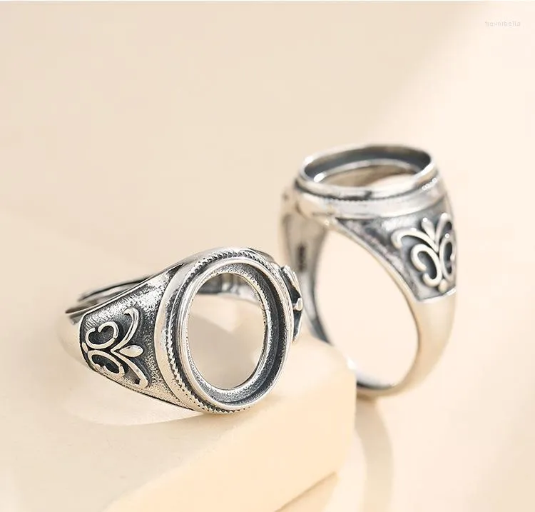 Cluster Rings 10 13mm 925 STERLING SILVER Women Semi Mount Bases Blanks Base Blank Pad Ring Setting Jewelry Findings Diy A5708