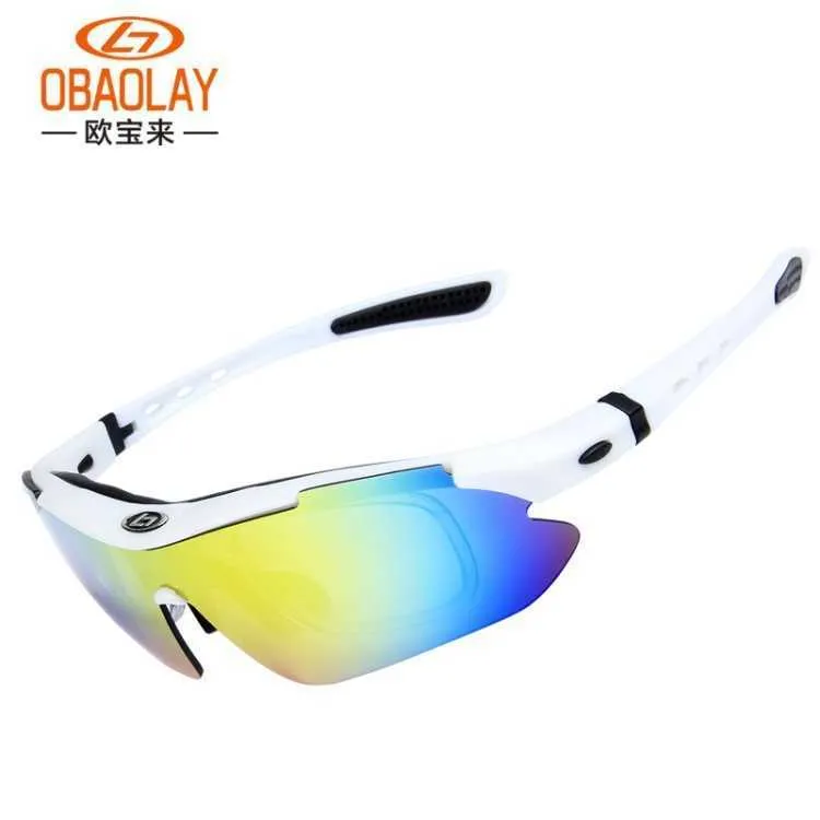 Lunettes de soleil polarisées pour hommes de sport, de cyclisme sur route, de vélo de montagne, de Protection, 3 lentilles T230321263N