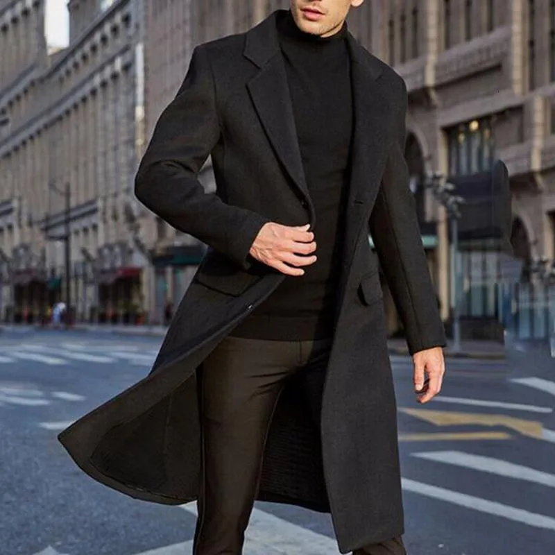 Mens wool mix overcoat hot sale