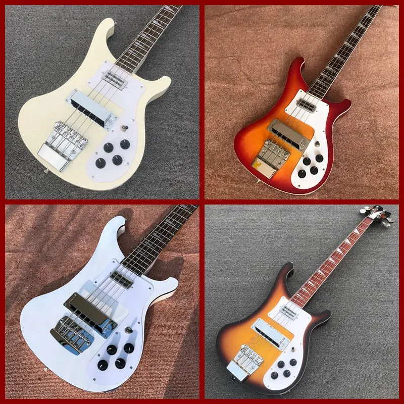 Rare 4003 Electric Bass Guitar Chrome Hårdvara Hög kvalitet