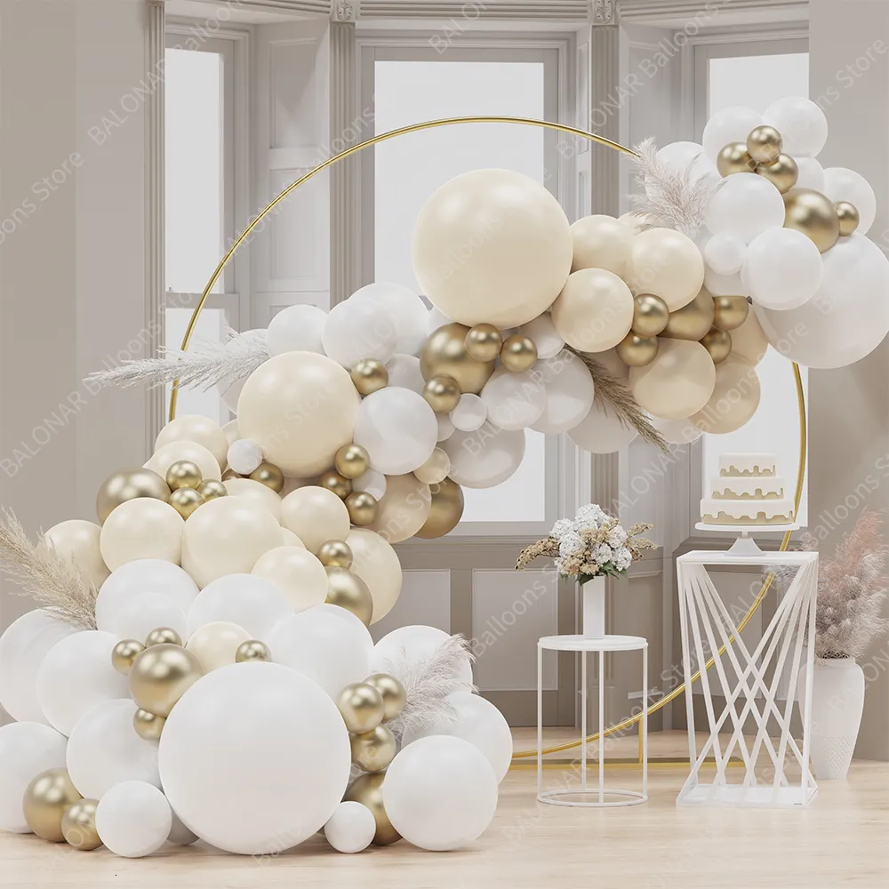 And Gold White Wedding White Pearl White Balloons Gold Balloon
