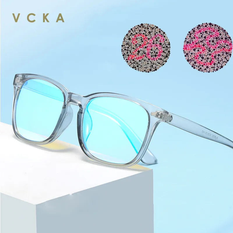 Blue Light Blocking Glasses VCKA Men Women Color Blindness Glasses Red Green Color Blind