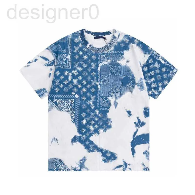 Męskie bluzy Bluzy Plus Size popularne 22SS Designerka drukowane T -koszulki TEE Bluza moda High Street Short Rleeves 014 5cyu