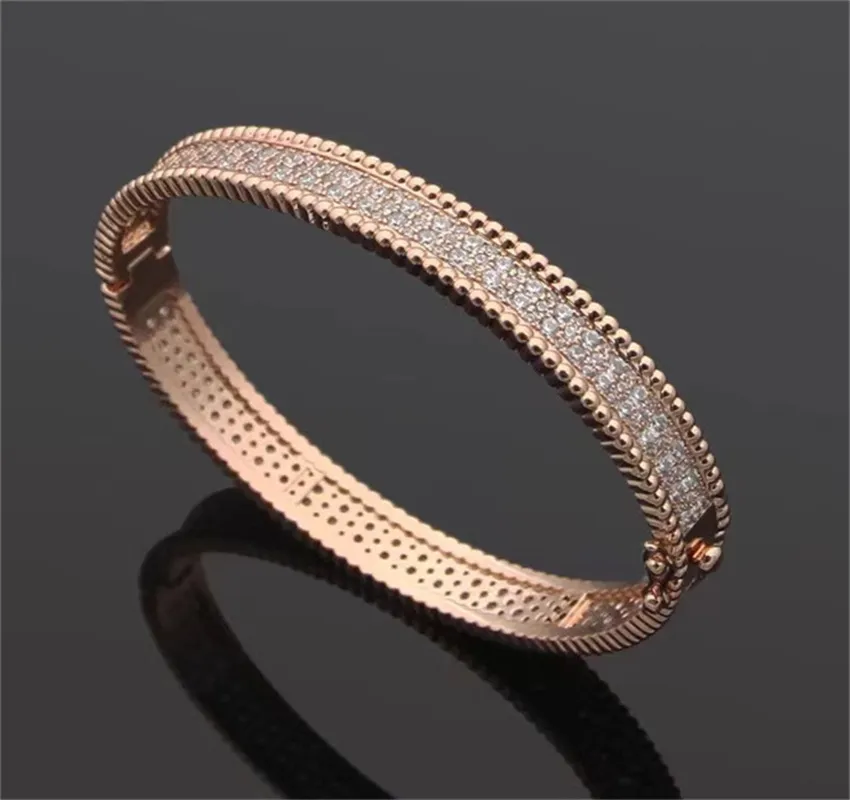 Diamond Tennis Armband Gold Cuff Initial Charm Armband Crystal Bangle Silver For Women Designer Fashion Luxury Armband Jewellry Exquisite Mors dag gåva