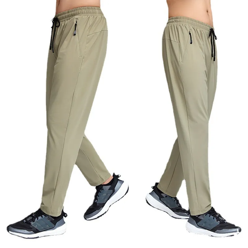 LL MEN JOGGER LONG PANTS SPORT YOGA OUTFIT CYCLING DRAWSTRINGジムポケットスウェットパンツズボン男性のカジュアルエラスティックウエストフィットネスM-3XL