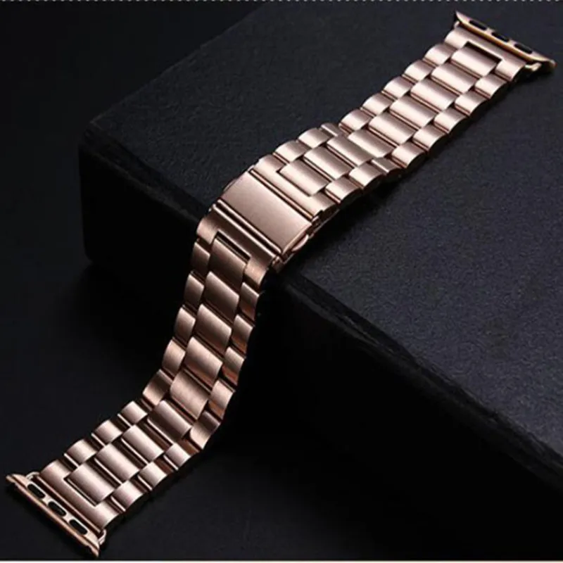 Link Bracciale in metallo in acciaio inossidabile cinghia per Apple Watch Band Ultra 49mm 45mm 44mm 42mm 41mm 41mm 40mm da 38 mm Iwatch 8 7 6 SE 5 4 Bande di guardia serie