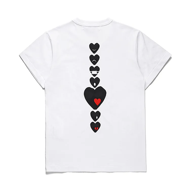 Beroemde designer t-shirt Rood Love Hoor T-t tees heren dames modespel paar t-shirt casual korte mouw zomer t-shirts streetwear hiphop tops borduurwerkkleding #c002