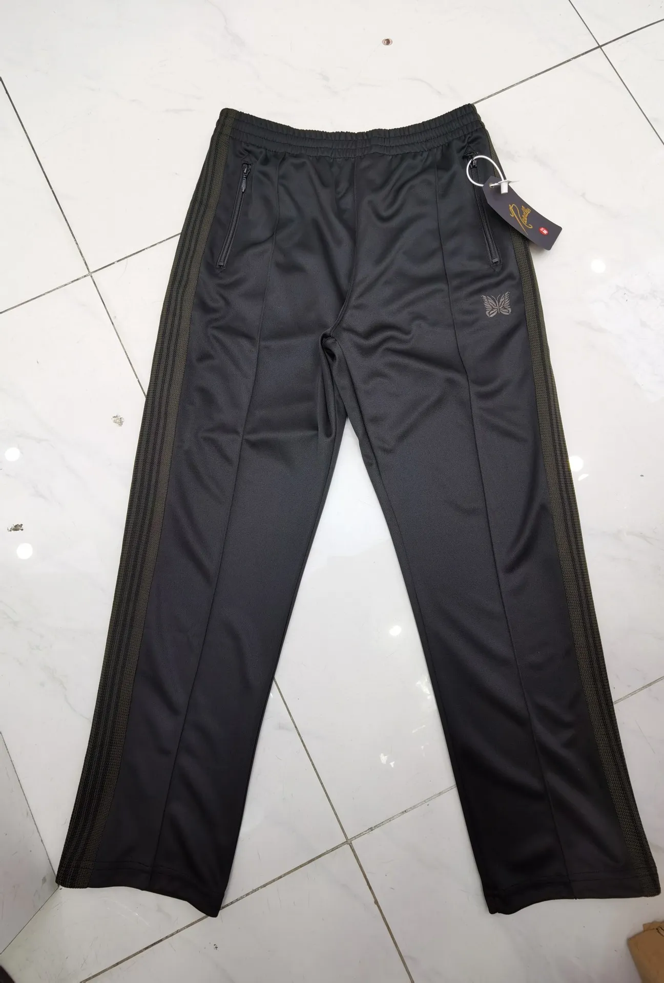 High Quality Embroidered Butterfly Needles Track Pants For High Quality Embroidered Butterfly Needles Track Pants For