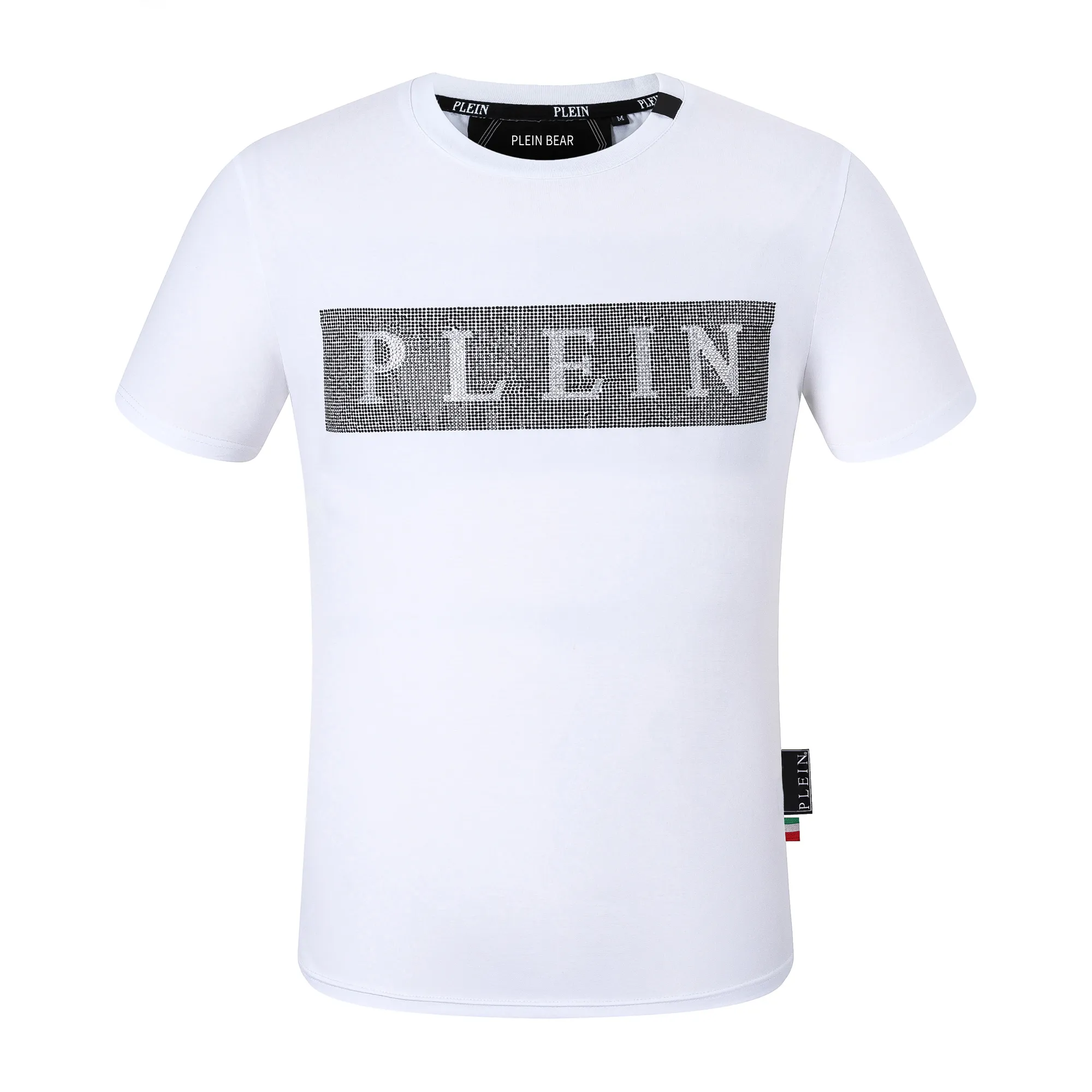 PLEIN BEAR T SHIRT Herren Designer T-Shirts Markenkleidung Strass PP Totenkopf Herren T-Shirt RUNDHALS SS SNAKE PLEIN MIT KRISTALLEN Hip Hop T-Shirt Top T-Shirts 162406