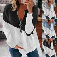 Women's T Shirts Womens Polyester Spandex Shirt Ladies Blouse Casual Fashion Tops Long Sleeve Women Large