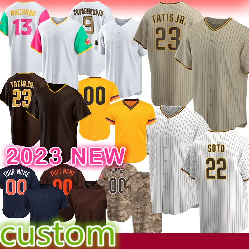 2023 Honkbalkleding Jerseys 22 Juan Soto Dames Jeugd 23 Fernando Tatis Jr 1 Trent Grisham Manny Machado 7 Kim Jake Cronenworth Xander Bogaerts Luis Campusano